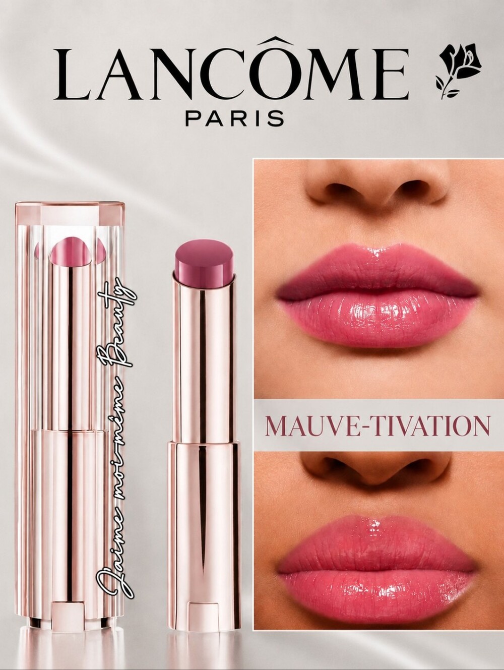 Lancome Mauve-tivation Plumping Tinted Lip Butter Balm Cool Tone Mauve Pink